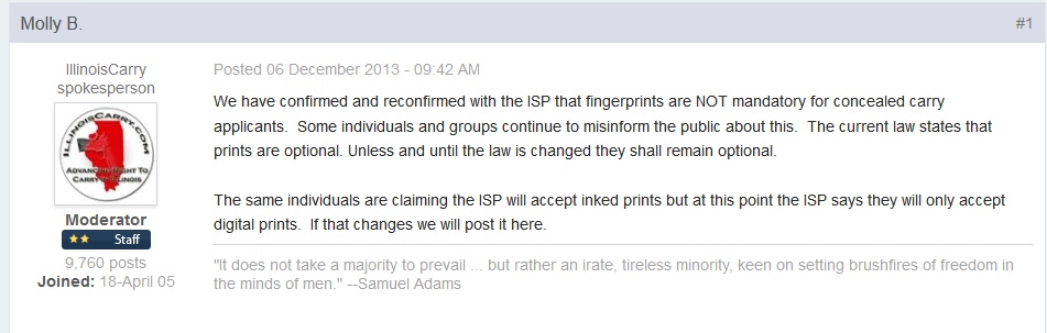 IL CCW Fingerprints: Are they going to be required?