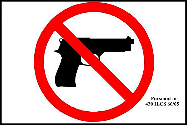 Image result for no gun sticker illinois