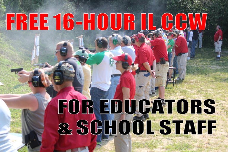 TELL YOUR TEACHER FRIENDS FREE Concealed Carry Class for Teachers
