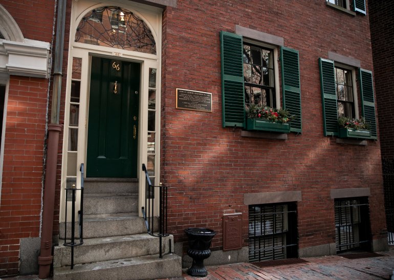 Louis Hayden's home, present day in Boston. Photo courtesy NY Times.
