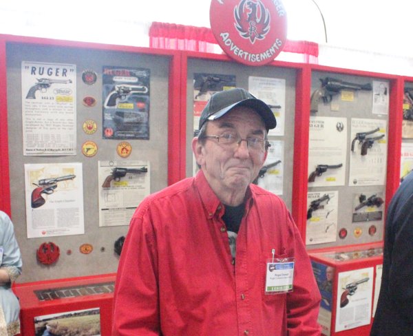 Guns Save Life's director Roger Dorsett brought part of his award-winning Ruger display down to this year's NRA convention. Some years ago, his original display won "best of show" at the NRA convention.