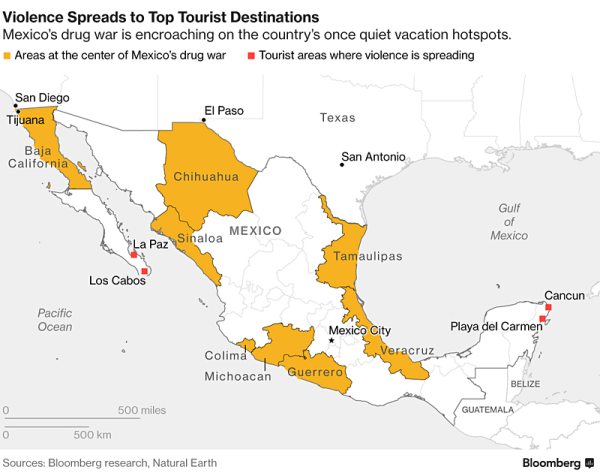 THINKING OF VACATIONING IN MEXICO? THINK AGAIN! Violence spirals in ...