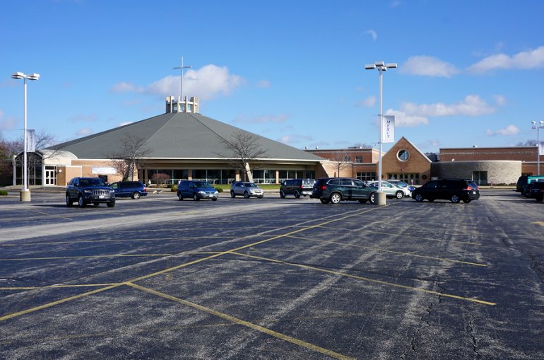 Church parking lot
