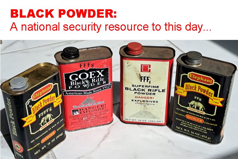 Black Powder is Sadly No Longer Made in America